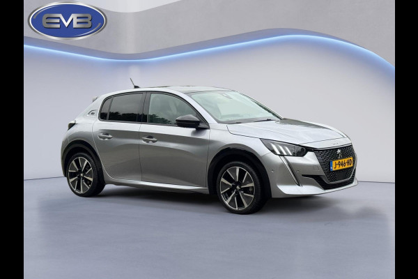 Peugeot e-208 EV GT 350 50 kWh, adaptief cruise control, panoramadak 1/2 lederen sportinterieur, 1 e eigenaar,nl auto nap