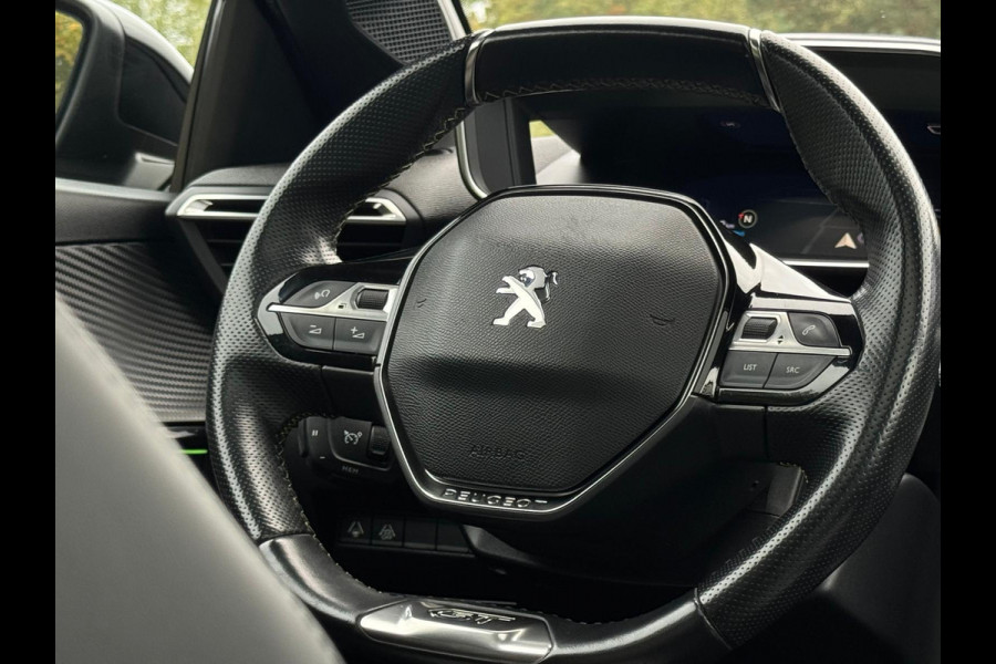 Peugeot e-208 EV GT 350 50 kWh, adaptief cruise control, panoramadak 1/2 lederen sportinterieur, 1 e eigenaar,nl auto nap