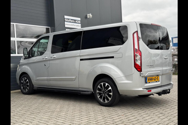 Ford Transit Custom 2.0 TDCI L2H1 Platinum DC 5P | 2X SCHUIF | Raptor | Xenon | Leer | Treeplank | Carplay | Automaat | Trekhaak
