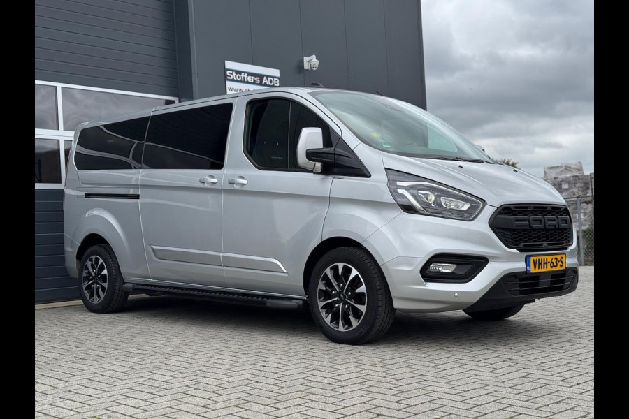 Ford Transit Custom 2.0 TDCI L2H1 Platinum DC 5P | 2X SCHUIF | Raptor | Xenon | Leer | Treeplank | Carplay | Automaat | Trekhaak