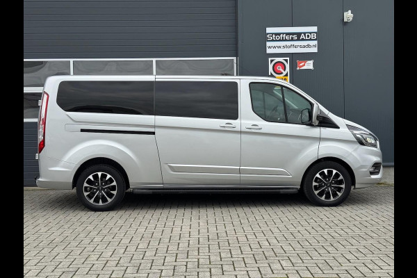 Ford Transit Custom 2.0 TDCI L2H1 Platinum DC 5P | 2X SCHUIF | Raptor | Xenon | Leer | Treeplank | Carplay | Automaat | Trekhaak