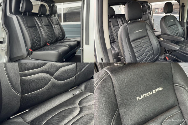 Ford Transit Custom 2.0 TDCI L2H1 Platinum DC 5P | 2X SCHUIF | Raptor | Xenon | Leer | Treeplank | Carplay | Automaat | Trekhaak