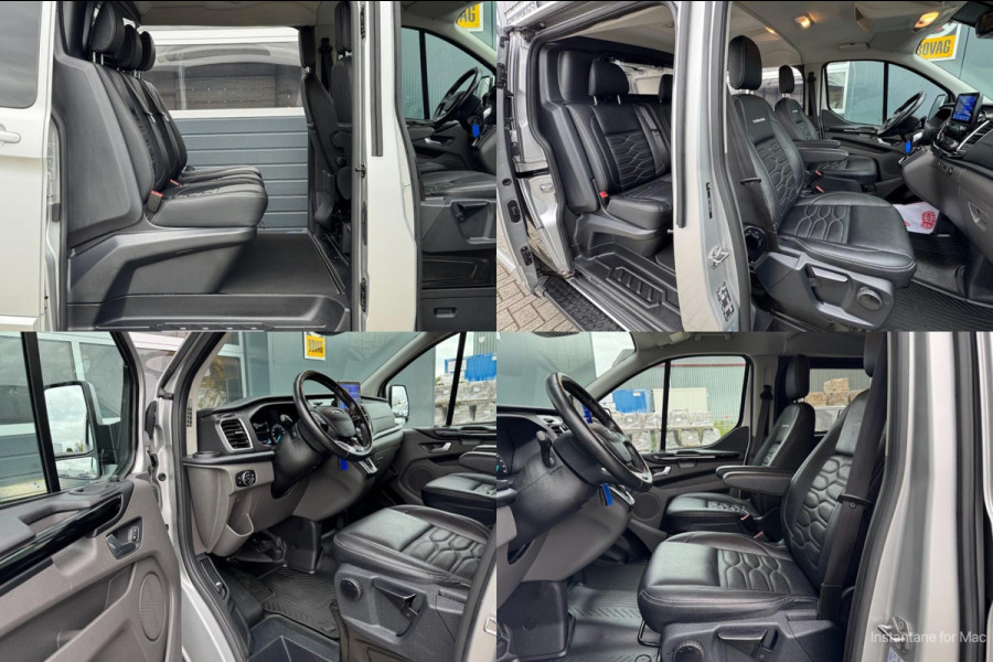 Ford Transit Custom 2.0 TDCI L2H1 Platinum DC 5P | 2X SCHUIF | Raptor | Xenon | Leer | Treeplank | Carplay | Automaat | Trekhaak
