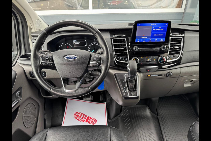 Ford Transit Custom 2.0 TDCI L2H1 Platinum DC 5P | 2X SCHUIF | Raptor | Xenon | Leer | Treeplank | Carplay | Automaat | Trekhaak