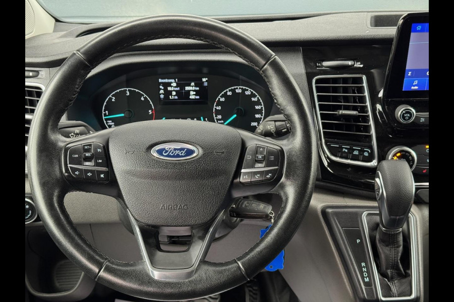 Ford Transit Custom 2.0 TDCI L2H1 Platinum DC 5P | 2X SCHUIF | Raptor | Xenon | Leer | Treeplank | Carplay | Automaat | Trekhaak