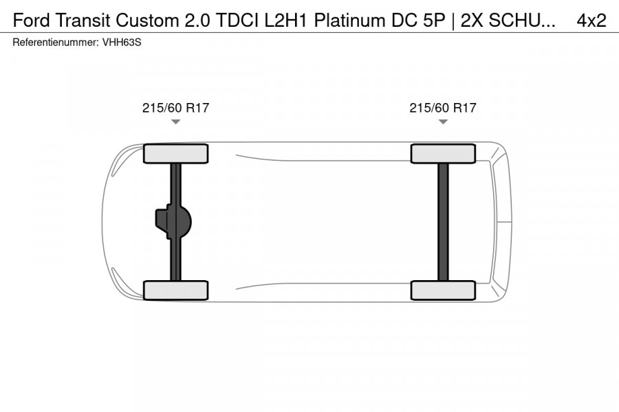 Ford Transit Custom 2.0 TDCI L2H1 Platinum DC 5P | 2X SCHUIF | Raptor | Xenon | Leer | Treeplank | Carplay | Automaat | Trekhaak