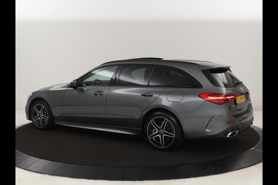 Mercedes-Benz C-Klasse 300 e AMG Line | Panoramadak | Wegklapbare trekhaak | Sfeerverlichting | Elektrische stoelen | Stoelverwarming | 360 Camera | Leder | Memory | Carplay