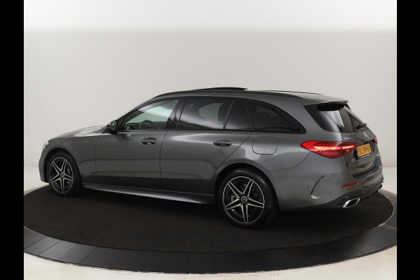 Mercedes-Benz C-Klasse 300 e AMG Line | Panoramadak | Wegklapbare trekhaak | Sfeerverlichting | Elektrische stoelen | Stoelverwarming | 360 Camera | Leder | Memory | Carplay