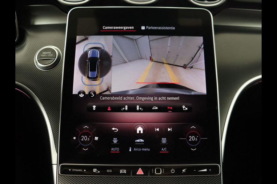 Mercedes-Benz C-Klasse 300 e AMG Line | Panoramadak | Wegklapbare trekhaak | Sfeerverlichting | Elektrische stoelen | Stoelverwarming | 360 Camera | Leder | Memory | Carplay
