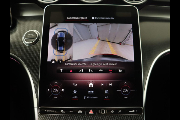 Mercedes-Benz C-Klasse 300 e AMG Line | Panoramadak | Wegklapbare trekhaak | Sfeerverlichting | Elektrische stoelen | Stoelverwarming | 360 Camera | Leder | Memory | Carplay