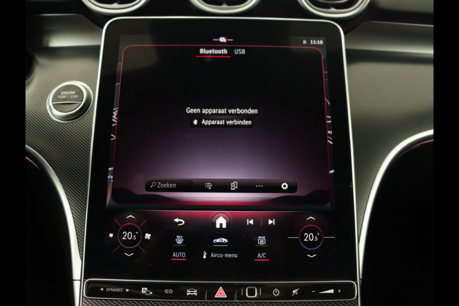 Mercedes-Benz C-Klasse 300 e AMG Line | Panoramadak | Wegklapbare trekhaak | Sfeerverlichting | Elektrische stoelen | Stoelverwarming | 360 Camera | Leder | Memory | Carplay