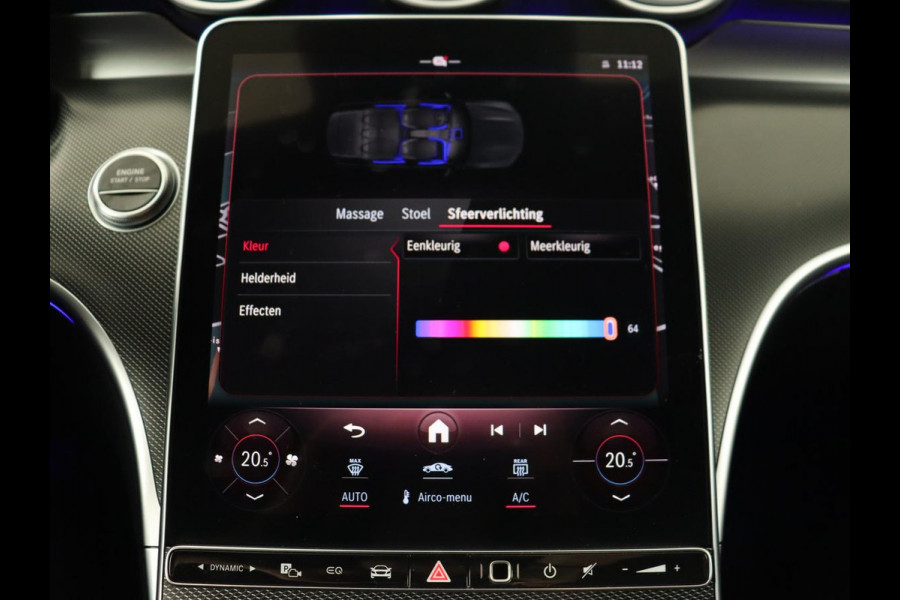 Mercedes-Benz C-Klasse 300 e AMG Line | Panoramadak | Wegklapbare trekhaak | Sfeerverlichting | Elektrische stoelen | Stoelverwarming | 360 Camera | Leder | Memory | Carplay