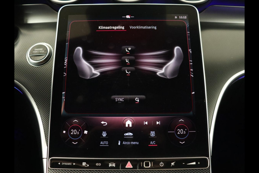 Mercedes-Benz C-Klasse 300 e AMG Line | Panoramadak | Wegklapbare trekhaak | Sfeerverlichting | Elektrische stoelen | Stoelverwarming | 360 Camera | Leder | Memory | Carplay