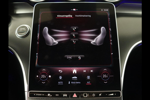 Mercedes-Benz C-Klasse 300 e AMG Line | Panoramadak | Wegklapbare trekhaak | Sfeerverlichting | Elektrische stoelen | Stoelverwarming | 360 Camera | Leder | Memory | Carplay