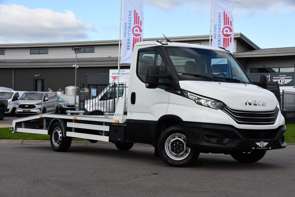 Iveco 35S18 Daily | Oprijwagen | Geveerde stoel | 3,5t trekgw. | Adaptive CC | LED NAV ECC Adaptive CC | Faustmann opbouw | 1100 KG Laadvermogen