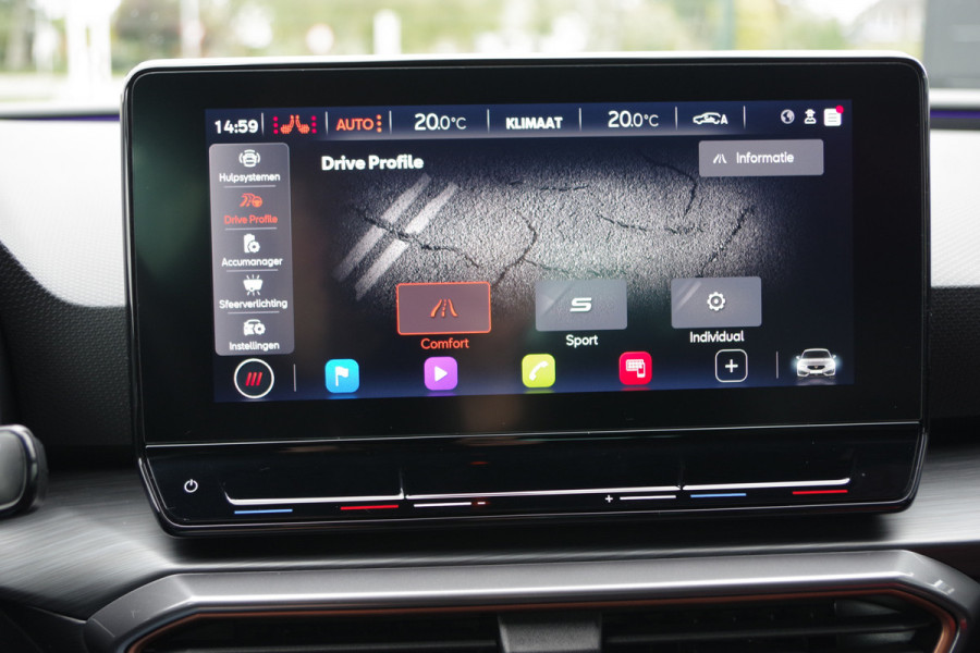 CUPRA Leon 1.4 e-Hybrid 204 PK Adrenaline PHEV, Camera, Kuipstoelen, Keyless, LED