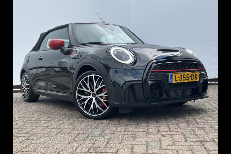 MINI Cabrio 2.0 John Cooper Works Incl.BTW Cabrio H/K Hud Adap.Cruise Stoelverw British-Racing Green!