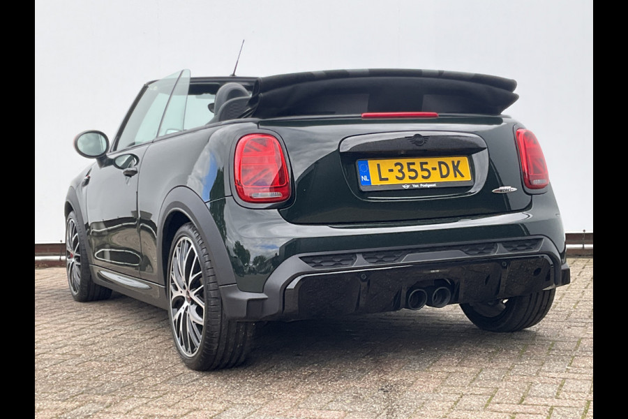 MINI Cabrio 2.0 John Cooper Works Incl.BTW Cabrio H/K Hud Adap.Cruise Stoelverw British-Racing Green!