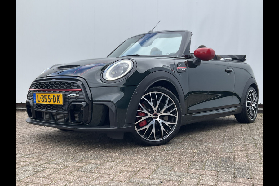 MINI Cabrio 2.0 John Cooper Works Incl.BTW Cabrio H/K Hud Adap.Cruise Stoelverw British-Racing Green!
