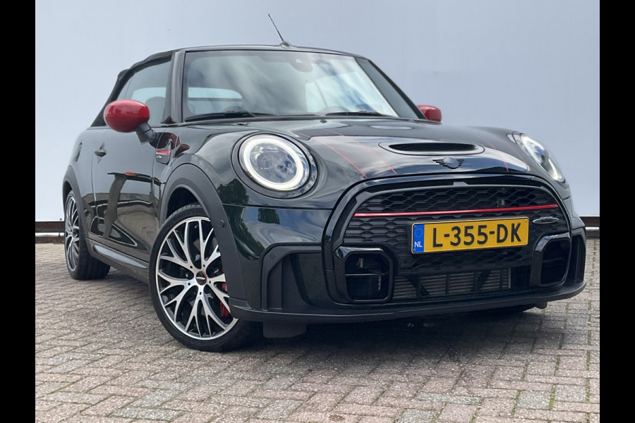 MINI Cabrio 2.0 John Cooper Works Incl.BTW Cabrio H/K Hud Adap.Cruise Stoelverw British-Racing Green!