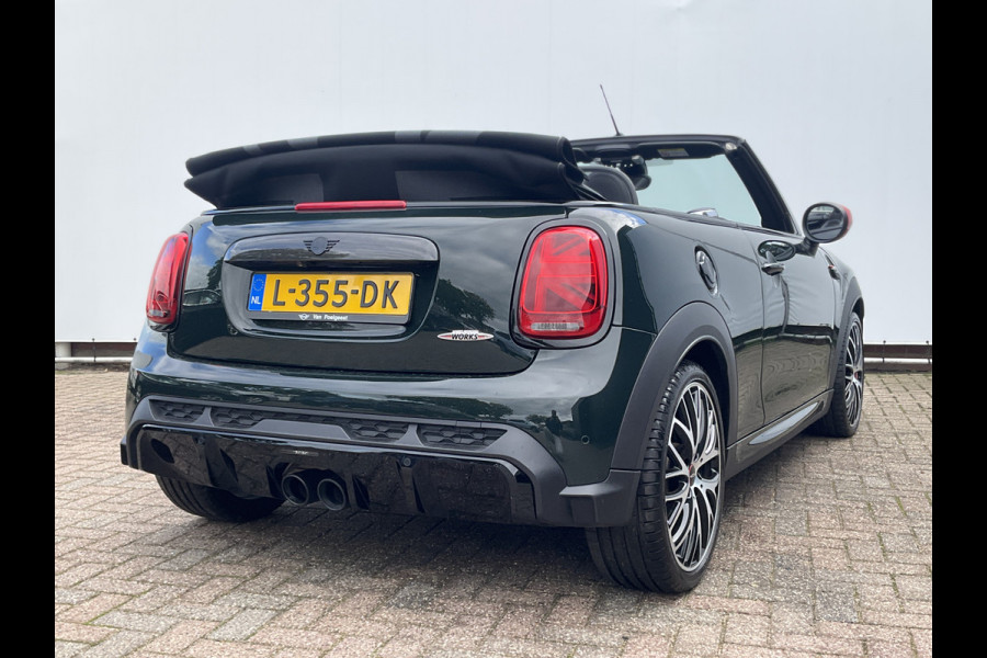 MINI Cabrio 2.0 John Cooper Works Incl.BTW Cabrio H/K Hud Adap.Cruise Stoelverw British-Racing Green!