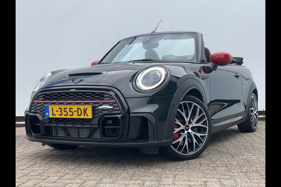 MINI Cabrio 2.0 John Cooper Works Incl.BTW Cabrio H/K Hud Adap.Cruise Stoelverw British-Racing Green!
