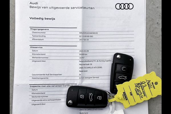 Audi Q2 1.0 TFSI Sport Pro Line(NL-auto, Dealer OnderH, Navi, Parkeerhulp, Airco, Cruise Controle, Etc) Audi Q2 1.0 TFSI Sport Pro Line(NL-auto, Dealer OnderH, Navi, Parkeerhulp, Airco, Cruise Controle, Etc)