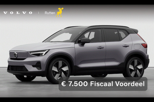 Volvo EX40 252PK Single Motor Extended Range 82 kWh Plus / Lounge Pakket / Extra getint glas / 360 Camera / 20'' velgen / Panoramadak / Zwart dak