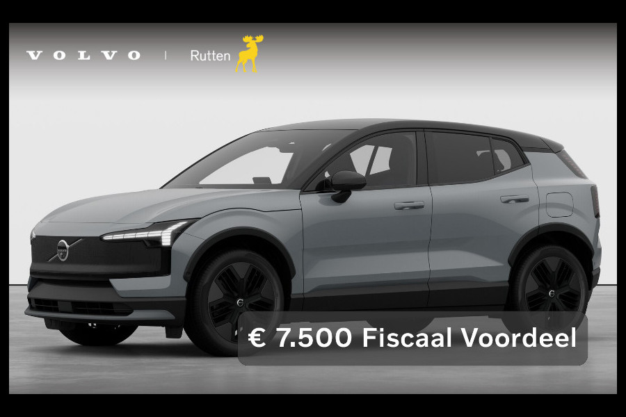 Volvo EX30 Cross Country 428PK Automaat Twin Performance Ultra / Cross Country Experience-pakket/ Adaptieve cruise control/ Panoramadak/ BLIS/ Parkeersensoren met 360 camera / Getint Glas / Stoel en stuurwielverwarming / Elektrische stoelen / Apple carplay / Elektrische achterklep / Keyless entry