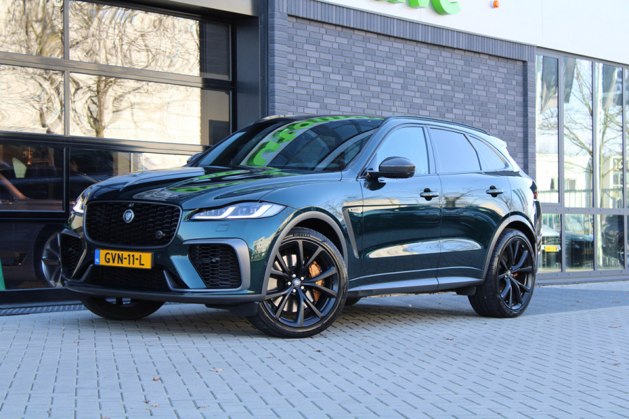 Jaguar F-Pace 5.0 V8 S/C AWD SVR | UNIEK! | DEALER OND | HUD | 360 | STOELKOELING | ELEK TREKHAAK | MERIDIAN |