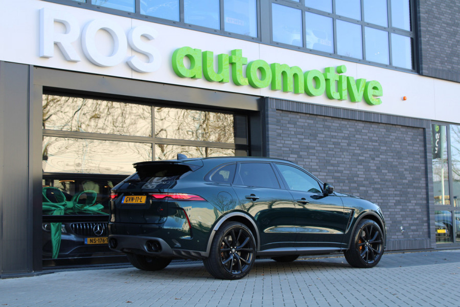 Jaguar F-Pace 5.0 V8 S/C AWD SVR | UNIEK! | DEALER OND | HUD | 360 | STOELKOELING | ELEK TREKHAAK | MERIDIAN |