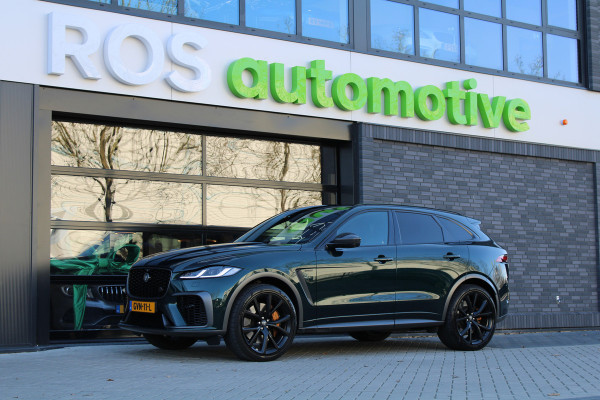 Jaguar F-Pace 5.0 V8 S/C AWD SVR | UNIEK! | DEALER OND | HUD | 360 | STOELKOELING | ELEK TREKHAAK | MERIDIAN |