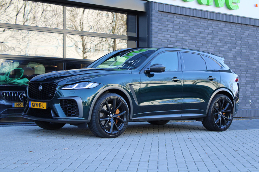 Jaguar F-Pace 5.0 V8 S/C AWD SVR | UNIEK! | DEALER OND | HUD | 360 | STOELKOELING | ELEK TREKHAAK | MERIDIAN |