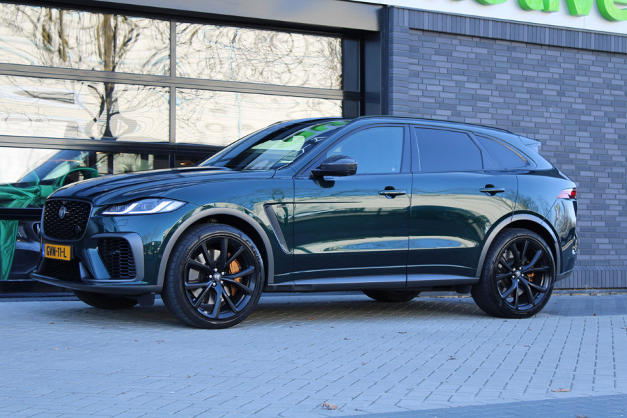 Jaguar F-Pace 5.0 V8 S/C AWD SVR | UNIEK! | DEALER OND | HUD | 360 | STOELKOELING | ELEK TREKHAAK | MERIDIAN |
