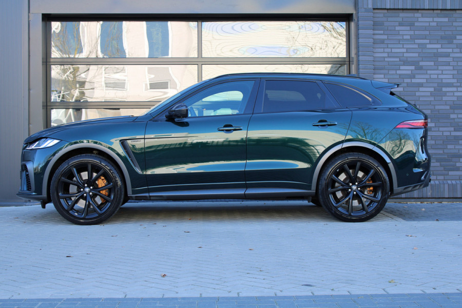 Jaguar F-Pace 5.0 V8 S/C AWD SVR | UNIEK! | DEALER OND | HUD | 360 | STOELKOELING | ELEK TREKHAAK | MERIDIAN |