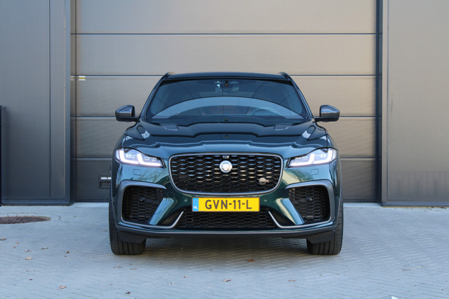 Jaguar F-Pace 5.0 V8 S/C AWD SVR | UNIEK! | DEALER OND | HUD | 360 | STOELKOELING | ELEK TREKHAAK | MERIDIAN |