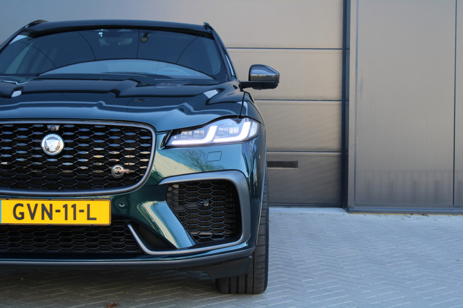 Jaguar F-Pace 5.0 V8 S/C AWD SVR | UNIEK! | DEALER OND | HUD | 360 | STOELKOELING | ELEK TREKHAAK | MERIDIAN |