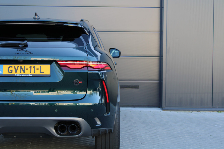Jaguar F-Pace 5.0 V8 S/C AWD SVR | UNIEK! | DEALER OND | HUD | 360 | STOELKOELING | ELEK TREKHAAK | MERIDIAN |