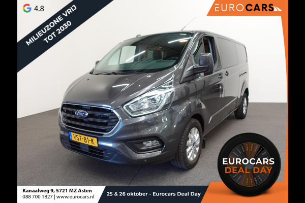 Ford Transit Custom 300 2.0 TDCI L2H1 Limited Dubbele Cabine Automaat Navi Airco 2x schuifdeuren  Trekhaak Parkeersensoren Carplay