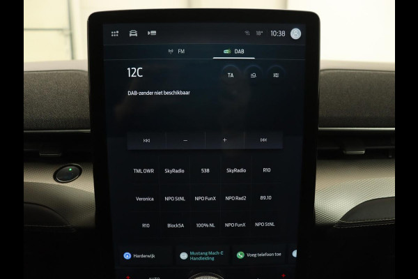 Ford Mustang Mach-E RWD 75 kWh | Leder | Stoelverwarming | 360 Camera | Adaptive cruise | B&O Sound | Stuurverwarming | Carplay | Navigatie