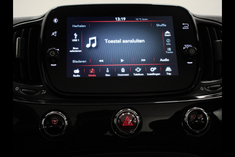 Fiat 500C 1.0 Hybrid Bella Vita Airco Cruise control Parkeersensor achter Radio Bluetooth Elektrische ramen Apple Carplay/ Android Auto