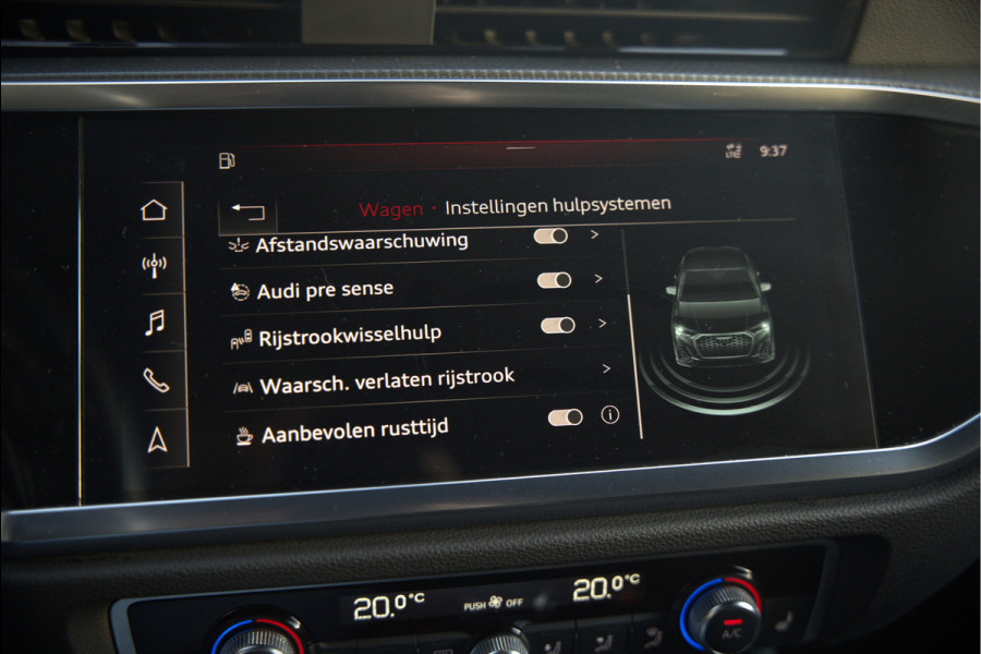 Audi Q3 Sportback 35 TFSI Pro Line S | S-Line | Stoelverwarming | Keyless | 360 Camera | Leer | Elektrische Stoelen | Adaptive Cruise Control | Dodehoekdetectie | Navigatie | Parkeersensoren | Vitrual Cockpit