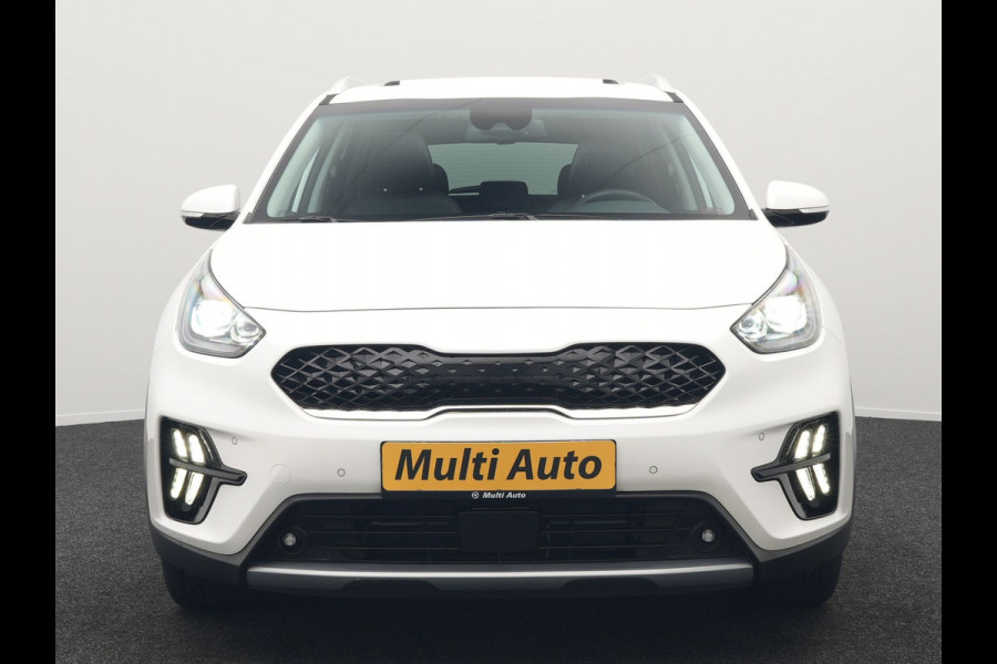 Kia Niro 1.6 GDi DynamicLine Plug In Hybrid 142pk Dealer O.H PHEV | Trekhaak Afneembaar | Schuif/Kanteldak | Lederen Sportstoelen Memory & Ventilatie | Adaptive Cruise | Stoelen & Stuur Verwarmd | JBL Sound | Apple Carplay | Virtual | Blis | Navigatie