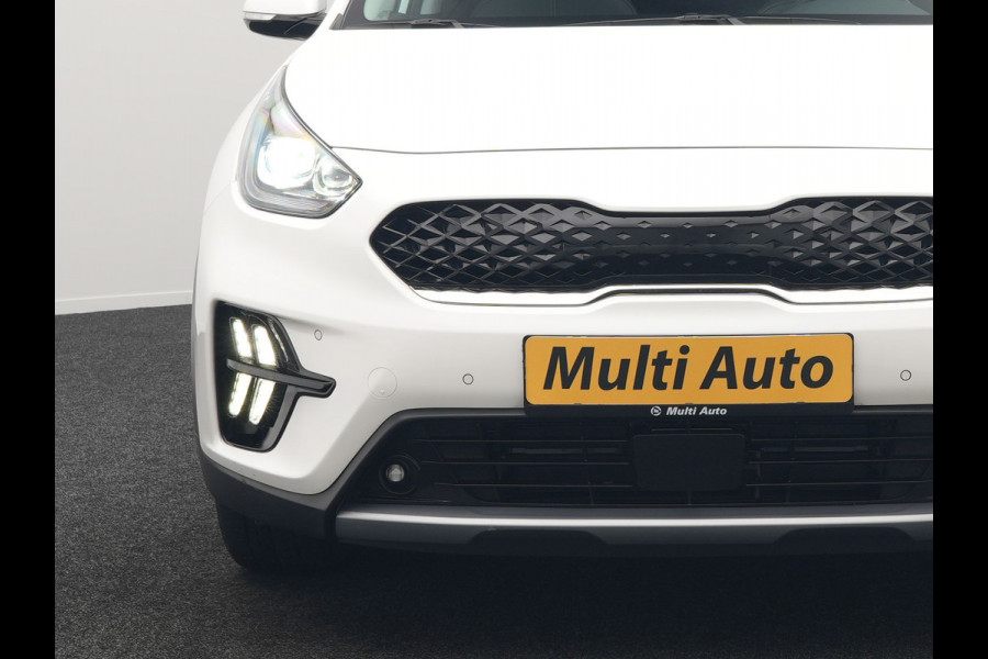 Kia Niro 1.6 GDi DynamicLine Plug In Hybrid 142pk Dealer O.H PHEV | Trekhaak Afneembaar | Schuif/Kanteldak | Lederen Sportstoelen Memory & Ventilatie | Adaptive Cruise | Stoelen & Stuur Verwarmd | JBL Sound | Apple Carplay | Virtual | Blis | Navigatie