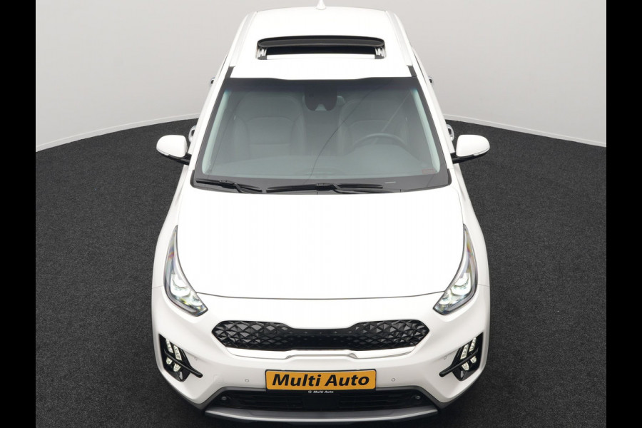 Kia Niro 1.6 GDi DynamicLine Plug In Hybrid 142pk Dealer O.H PHEV | Trekhaak Afneembaar | Schuif/Kanteldak | Lederen Sportstoelen Memory & Ventilatie | Adaptive Cruise | Stoelen & Stuur Verwarmd | JBL Sound | Apple Carplay | Virtual | Blis | Navigatie