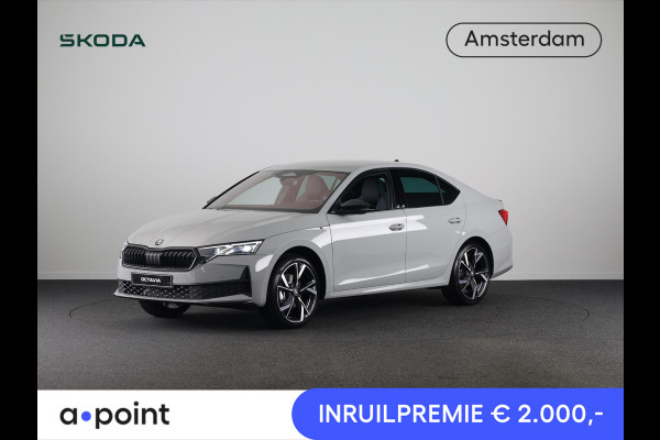 Škoda Octavia Sportline Tour m-HEV 1.5 TSI 150 pk 7 versn. DSG | Navigatie pakket | Soundsystem Canton | Travel Assist | Winter pakket | Trekhaak wegklapbaar | Elektrisch verstelbare voorstoelen | 19 inch lichtmetalen velgen