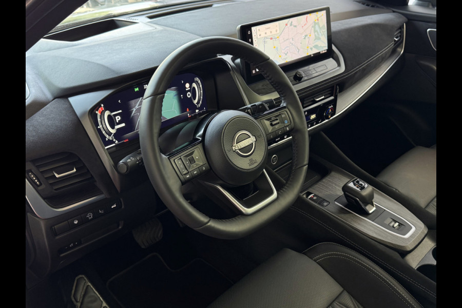 Nissan QASHQAI 1.3 MHEV 160PK TEKNA PLUS BOSE 20''LMV LEER ALCANTARA PANO MASSAGE BOSE STOEL/STUUR/RUIT VERW MATRIX.LED ELEK.KLEP HEADUP 20''LM 03/2025