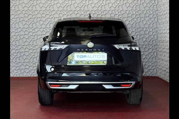 Nissan QASHQAI 1.3 MHEV 160PK 20''LMV LEER PANO MASSAGE TEKNA PLUS BOSE STOEL/STUUR/RUIT VERW MATRIX.LED ELEK.KLEP HEADUP 20''LMV GOOGLE NAVI 03/2025