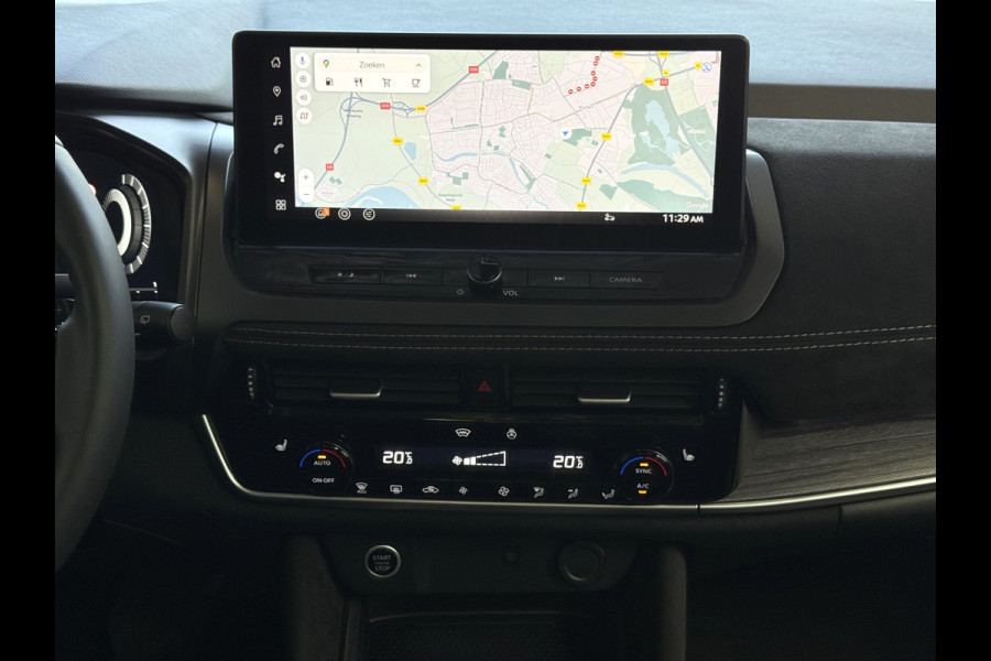 Nissan QASHQAI 1.3 MHEV 160PK 20''LMV LEER PANO MASSAGE TEKNA PLUS BOSE STOEL/STUUR/RUIT VERW MATRIX.LED ELEK.KLEP HEADUP 20''LMV GOOGLE NAVI 03/2025
