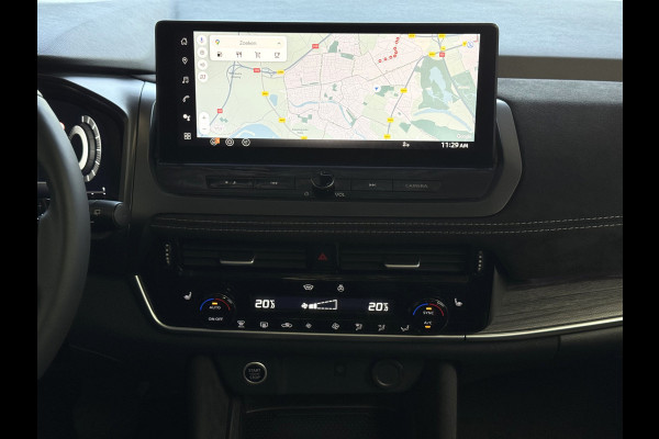 Nissan QASHQAI 1.3 MHEV 160PK 20''LMV LEER PANO MASSAGE TEKNA PLUS BOSE STOEL/STUUR/RUIT VERW MATRIX.LED ELEK.KLEP HEADUP 20''LMV GOOGLE NAVI 03/2025